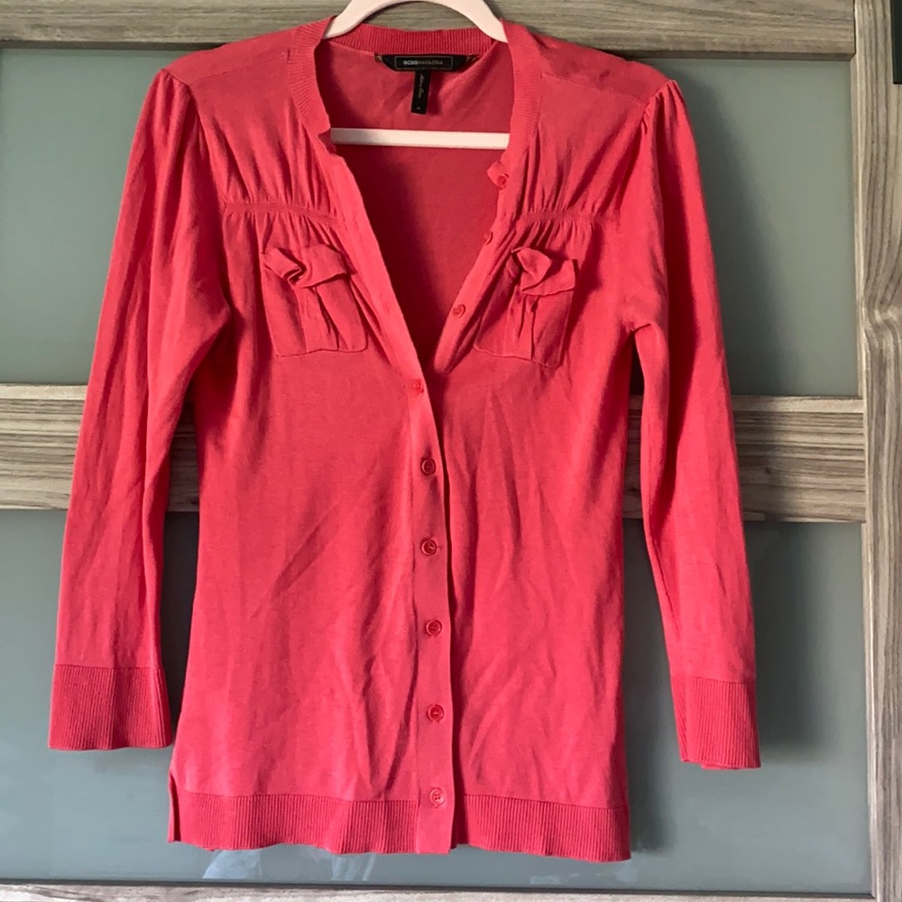 Like New Bcbg Button Up Top With Pockets. - image 1